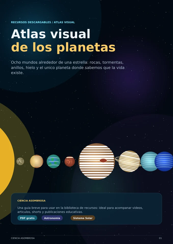 Portada original del PDF Atlas visual de los planetas